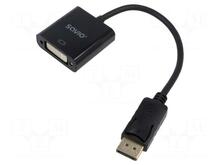 Adapter DisplayPort - DVI Savio CL-91, 0,2 m, must