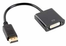 Adapter DisplayPort - DVI Lanberg AD-0007-BK, 0,1 m, must