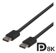 Kaabel DisplayPort Deltaco DP8K-1020, 2 m, must