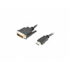 Kaabel HDMI - DVI-D Lanberg CA-HDDV-20CU-0018-BK, 1,8 m, must