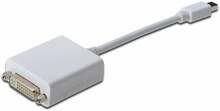 Adapter Mini DisplayPort - DVI Digitus AK-340406-001-W, 0,15 m, valge