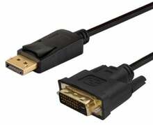 Kaabel DisplayPort - DVI Savio CL-106, 1,8 m, must