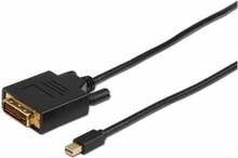 Kaabel Mini DisplayPort - DVI-D MicroConnect MDPDVI2B, 2 m, must
