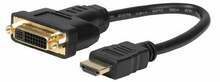 Adapter HDMI - DVI-I MicroConnect, 0,15 m, must