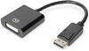 Adapter DisplayPort - DVI-I, Digitus DB-340414-001-S, 0,15 m, must
