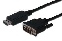 Kaabel DisplayPort - DVI-D Digitus DB-340301-020-S, 2 m, must