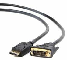 Kaabel DisplayPort - DVI Gembird CC-DPM-DVIM-3M, 3 m, must