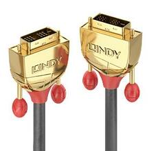 Kaabel DVI-D Lindy 36215, 25 m, kuldne, hall