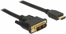 Adapterkaabel DVI - HDMI Delock 85584, 2 m, must