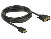 Kaabel HDMI-DVI Delock, 3 m, must