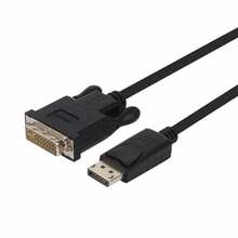 Kaabel DisplayPort - DVI Unitek Y-5118BA, 1,8 m, must