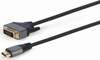 Kaabel HDMI-DVI Gembird CC-HDMI-DVI-4K-6, 1.8 m, must