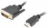 Kaabel HDMI-DVI Lanberg Ca-HDDV-20CU-0030-BK, 3 m, must