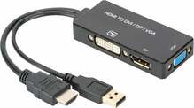 Adapter HDMI Assmann AK-330403-002-S, 0,2 m, must