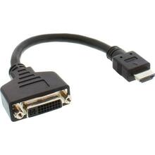 Adapterkaabel HDMI - DVI, Inline, 0,2 m, must