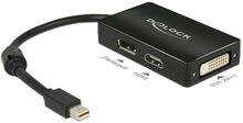 Adapter Mini DisplayPort to DisplayPort/HDMI/DVI, Delock, 0.16 m, must