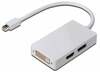 Kaabel Mini DisplayPort - DVI-D Digitus AK-340509-002-W, 0,2 m, valge