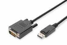 Adapterkaabel DisplayPort - DVI-D Assmann, 5 m, must