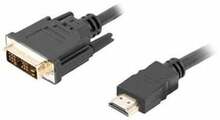 Kaabel HDMI - DVI-D Lanberg CA-HDDV-10CC-0018-BK, 1,8 m, must