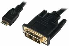Kaabel Mini HDMI - DVI-D Logilink CHM002, 1 m, must