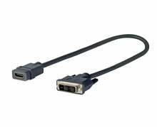 Adapter DVI-M - HDMI Vivolink Pro, 0,2 m, must