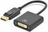 Adapter DisplayPort - DVI-I Assmann AK-340401-001-S, 0,15 m, must