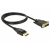 Kaabel DisplayPort - DVI DeLOCK 85312, 1 m, must