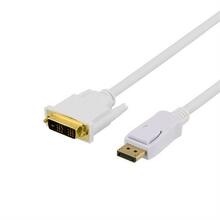 Kaabel DisplayPort - DVI-D DELTACO DP-2011, 1.0 m, valge