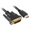 Kaabel HDMI - DVI-D Sharkoon, 3 m, must