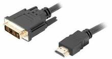 Kaabel HDMI - DVI-D Lanberg CA-HDDV-10CC-0030-BK, 3 m, must