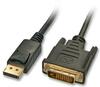 Kaabel DisplayPort - DVI-D Lindy 41493, 5 m, must