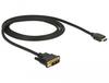 Kaabel HDMI-DVI Delock 85582, 1 m, must