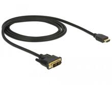 Kaabel HDMI-DVI Delock 85582, 1 m, must