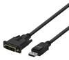 Kaabel DisplayPort 	o DVI-D DELTACO DP-2030-K, 3 m, must