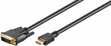 Kaabel HDMI - DVI-D MicroConnect HDM192415, 5 m, must