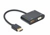 Adapter HDMI - VGA Gembird A-HDMIM-HDMIFVGAF-01, must