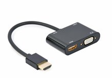 Adapter HDMI - VGA Gembird A-HDMIM-HDMIFVGAF-01, must