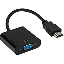 Adapter HDMI - VGA RoGer, heliga, must