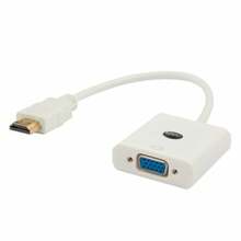 Adapter HDMI-VGA Savio CL-27, valge