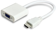 Adapter HDMI-M - VGA-F MicroConnect HDMVGA1, valge