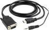 Kaabel HDMI-VGA +3.5MM GEMBIRD A-HDMI-VGA-03-10, must