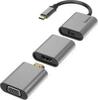 Adapter USB-C - Mini-DP + HDMI + VGA Hama 00200306