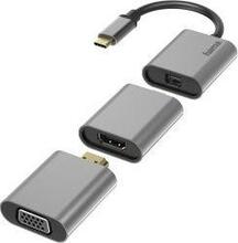Adapter USB-C - Mini-DP + HDMI + VGA Hama 00200306