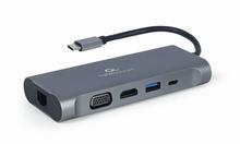 Multi Port Adapter USB Type-C Gembird A-CM-COMBO7-01, hall