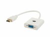 Adapter HDMI-VGA Savio CL-27/B, valge