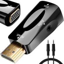 Adapter HDMI-VGA Jack koos 3.5mm audio, 1080P