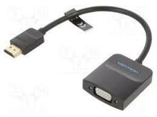 Adapter HDMI-VGA Vention 42154, must, 15 cm