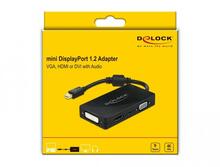 Adapter Mini DisplayPort HDMI VGA DVI Delock 62073, must