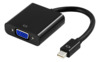 Adapter VGA - miniDisplayPort Deltaco DP-VGA3-K, must
