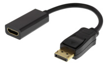 Adapter Deltaco DP-HDMI43, 0.2 m, must